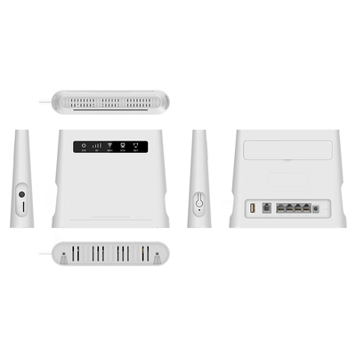 Cat6 LTE CPE ZTEのチップセット4Gの家のルーターVOLTE TR069 11AC RJ11のキャリアの集合Wifi 6