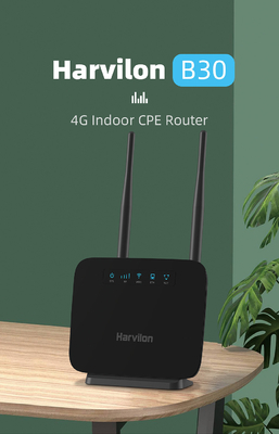 Simカード1弱々しい1つのLAN外部アンテナが付いている屋内猫4 4G CPEのルーター
