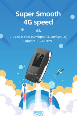 4 3000mAh電池が付いているLEDの15年紀のwifi 4G LTE MiFiのルーター