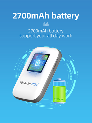 スクリーンの黒の2700mAh-3000mAh移動式4Gルーターは鍵が開いた
