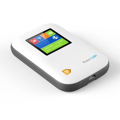 スクリーン2700mAh-3000mAhのポケットWiFiの変復調装置が付いているMIFIの移動式4Gルーターは鍵が開いた