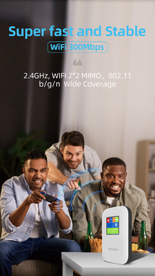 スクリーン2700mAh-3000mAhのポケットWiFiの変復調装置が付いているMIFIの移動式4Gルーターは鍵が開いた