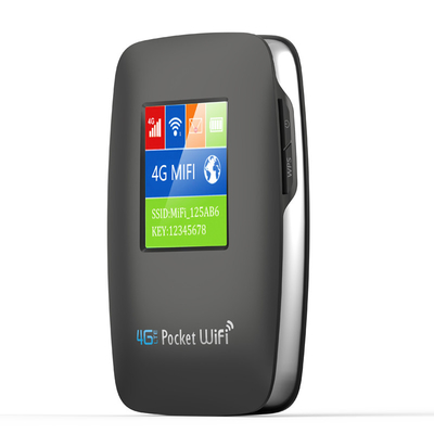 スクリーンの黒の3000mAhポケットWIFIホットスポットの移動式4Gルーターは鍵が開いた