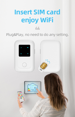 SIMのカード スロットが付いている電気通信オペレータ ポケットWiFiのルーター4G