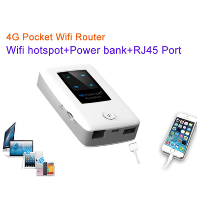 5000mAh 4GのRJ45弱々しいLAN港が付いている無線ポケット ルーター