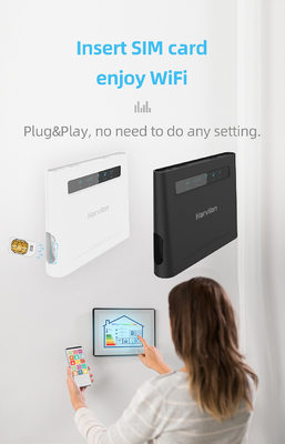 SIMのカード スロット屋内CPEの移動式ホットスポットの鍵を開けられた4G家のルーター